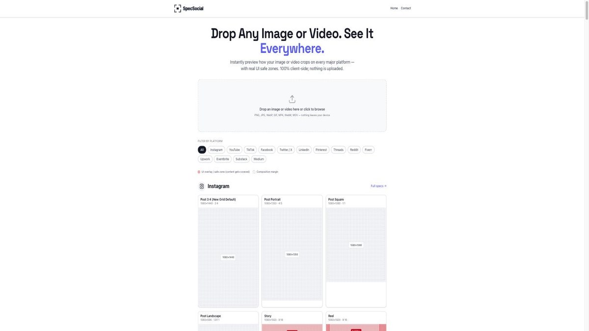 Spec Social — screenshot of work by Bunker41