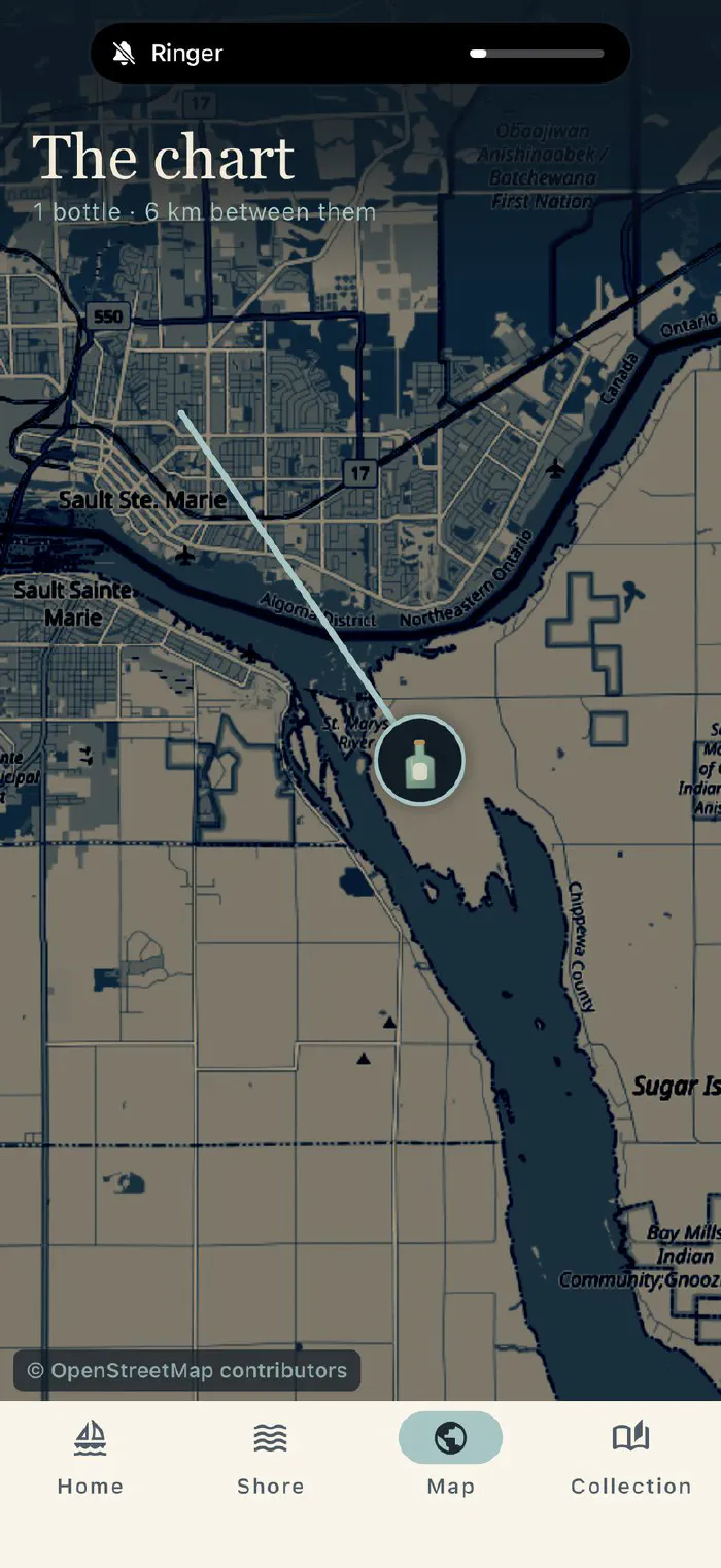 Drift — chart at river scale