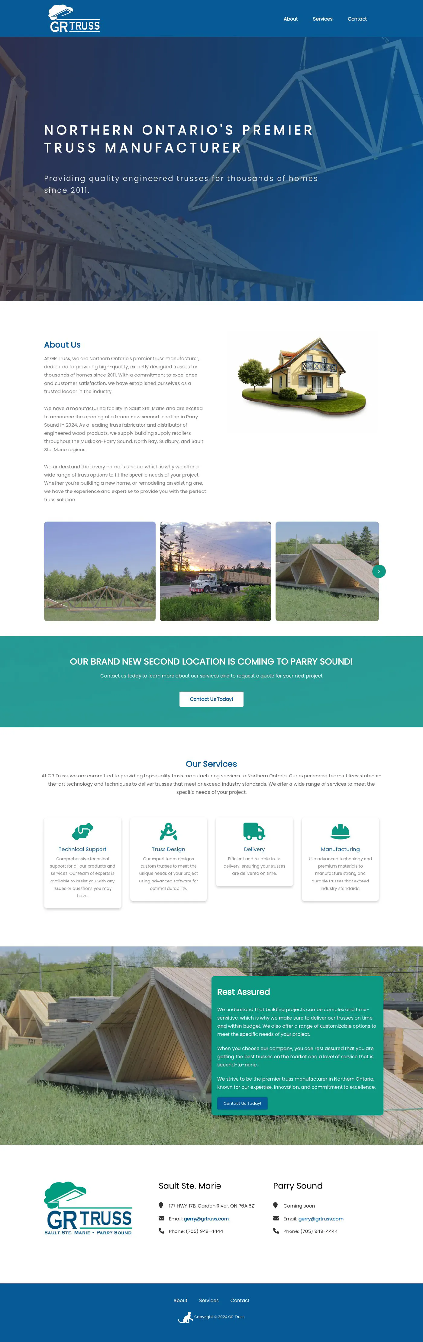 The full GR Truss page, top to bottom